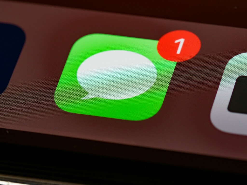 Sample message notification